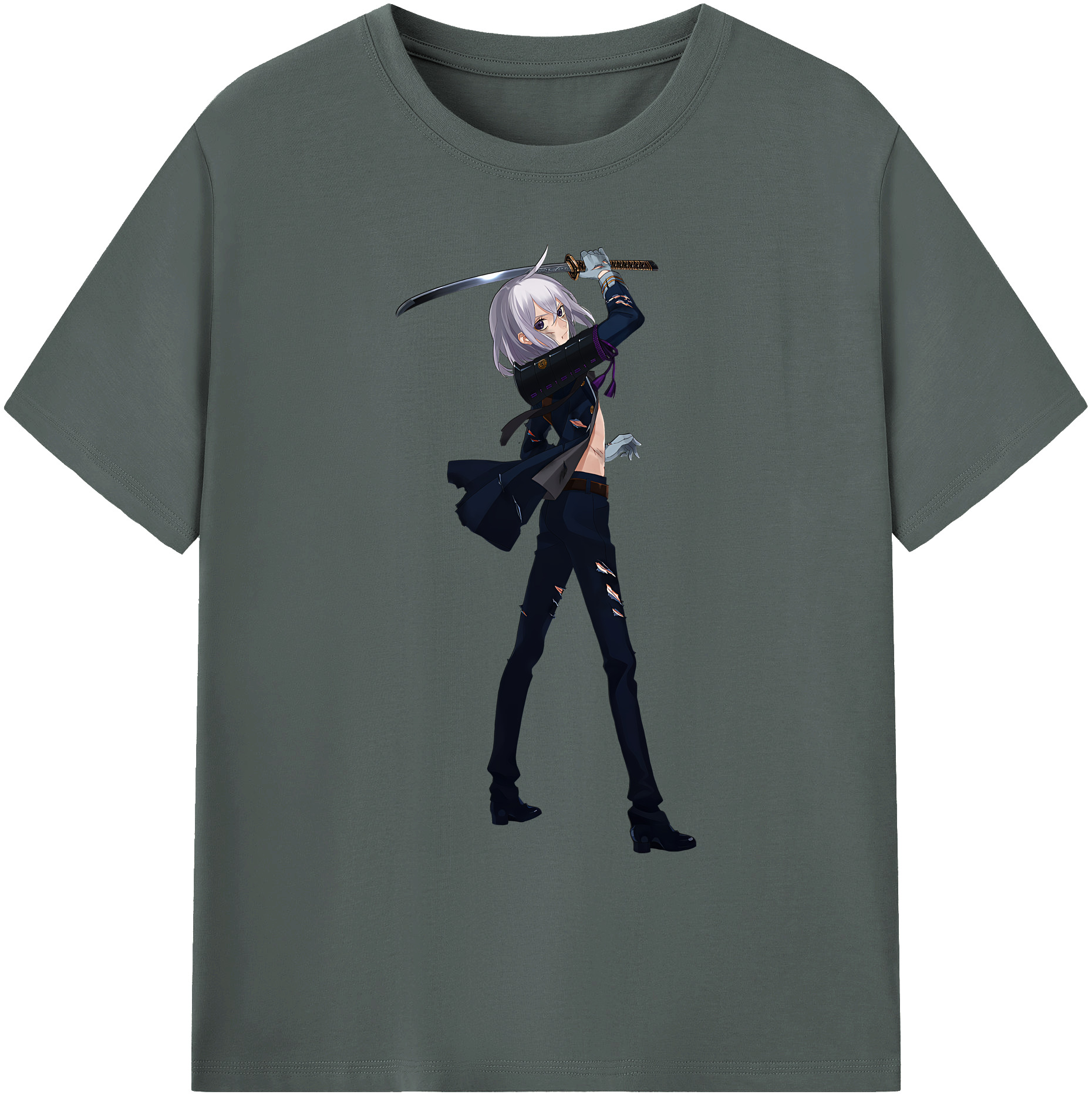 （画像用） 刀剣乱舞 Touken Ranbu 綿100％ メンズ半袖Tシャツ｜肌触りやわらか＆通気性
